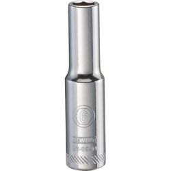 DeWalt 6 mm X 1/4 in. drive Metric 6 Point Deep Socket 1 pc