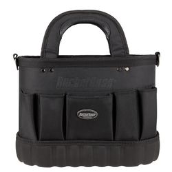 Bucket Boss 13.5 in. W X 10 in. H Polyester Tool Tote 14 pocket Black