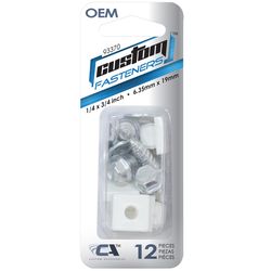 Custom Accessories Metal/Nylon License Plate Fasteners