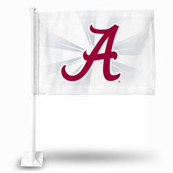 Rico White Alabama Car Flag 6 pk