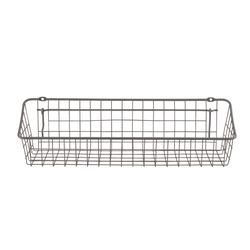 Spectrum 4.5 in. L X 16.3 in. W X 4.3 in. H Gray Wire Basket