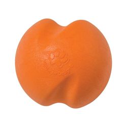 West Paw Zogoflex For Dog Orange Plastic Jive Ball Dog Toy Small 1 pk