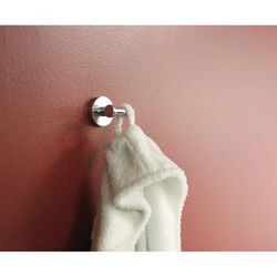 Huntington Brass Euro 1.9 in. W X 2.6 in. L Chrome Silver Robe Hook