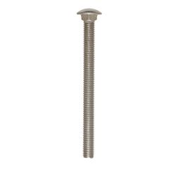HILLMAN 1/2 in. X 6 in. L Zinc-Plated Stainless Steel Carriage Bolt 10 pk