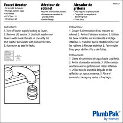 Plumb Pak Dual Thread 15/16 in.-27M x 55/64 in.-27F Chrome Plated Dishwasher Adapter