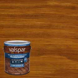 Valspar One-Coat Transparent Canyon Brown Water-Based Acrylic Stain and Sealer 1 gal