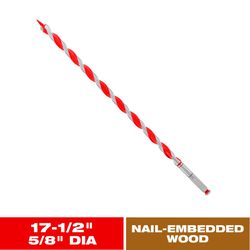 Diablo Dura-Tip 5/8 in. D X 17.5 in. L Auger Bit High Speed Steel 1 pc