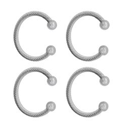 Haute Decor MantleClip Chic Silver Stocking Holder