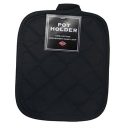 Ritz Black Cotton Pot Holder