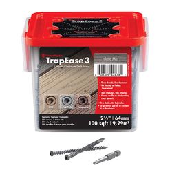 FastenMaster TrapEase No. 20 X 2-1/2 in. L Island Mist Torx Ttap Star Head Composite Deck Screws 350