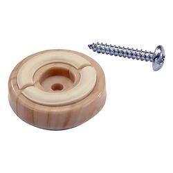 Shepherd Hardware Plastic Anti-Skid Pad Woodgrain Round 1-1/4 in. W X 1-1/4 in. L 8 pk