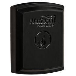 National Hardware SmartKey 3.35 in. L Black Metal Gate Lock 1 pk