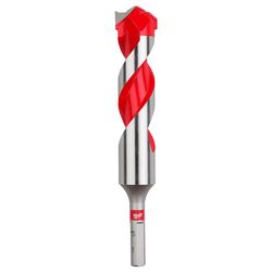 Milwaukee 1 in. Carbide Tipped Hammer Drill Bit 3-Flat Shank 1 each