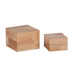 Tripar 6.75 in. H X 7.5 in. L Natural Wood Risers