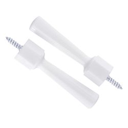 Ace 3-1/4 in. W Plastic White Flexible Door Stop Mounts to door and wall . in.