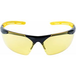 3M Anti-Fog Classic/Sleek Safety Glasses Amber Lens Black/Yellow Frame 1 pc
