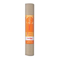 Con-Tact BeadedGrip 5 ft. L X 12 in. W Taupe Non-Adhesive Shelf Liner