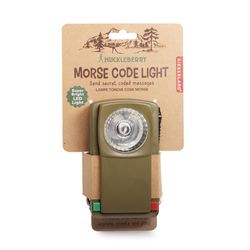 Kikkerland Huckleberry Morse Code Light Green