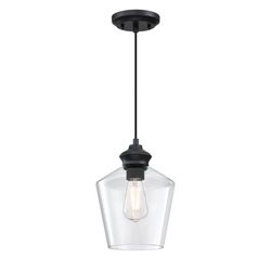 Westinghouse Ramsey Matte Black 1 lights Mini Pendant Light