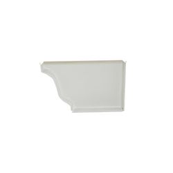Spectra Metal 0.25 in. H X 3.5 in. W X 5 in. L White Aluminum K Right End Cap