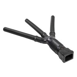 Spectra Pro Select 6.6 in. H X 6 in. W X 50 in. L Black Vinyl Flexible Downspout Extension