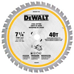 DEWALT 7-1/4 in. D X 5/8 in. Titanium/Carbide Circular Saw Blade 40 teeth 1 pk