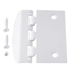 Ace Matte White Steel Door Flip Lock 1 pk