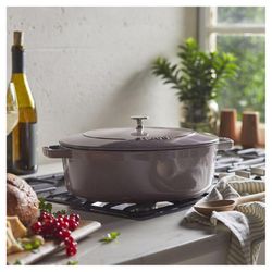 Staub Cast Iron Dutch Oven 6 qt Gray
