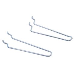 Crawford Zinc Plated Silver Steel 4.5 in. Peg Hooks 1 pk