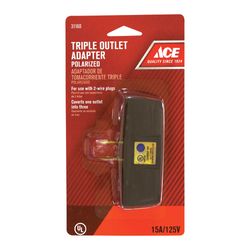 Ace Polarized 3 outlets Adapter 1 pk