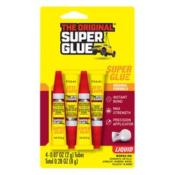 The Original Super Glue Maximum Strength Cyanoacrylate Clear Super Glue 0.28 oz