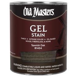 Old Masters Semi-Transparent Spanish Oak Oil-Based Alkyd Gel Stain 1 qt