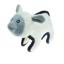 Boss Pet Pet Park Blvd For Dog Gray/White Sheep Tuffy Dog Toy Small 1 pk