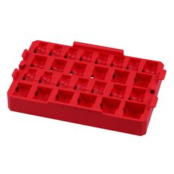 Milwaukee Shockwave 11.99 in. L X 1/2 in. drive Metric and SAE Socket Tray 1 pc