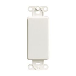 Leviton Decora White 1 gang Plastic Blank Wall Plate 1 pk