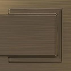 Schlage Flair Antique Brass Privacy Lockset 1-3/4 in.