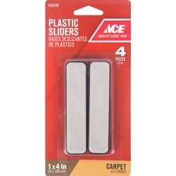 Ace Brown Plastic Slide Glide 4 pk