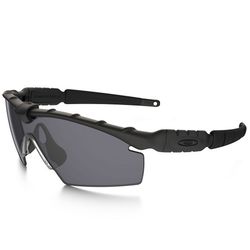Oakley Standard Issue Ballistic M Frame Sunglasses Unisex Matte Black Frame Gray Lens Blue Light Blo