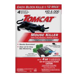 Tomcat Bait Station and Bait Blocks For Mice 4 oz 1 pk