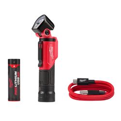 Milwaukee 500 lm Black/Red LED Rechargeable Rechargeable Flashlight