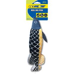 Petsport For Dog Assorted Canvas Reel Big Fish Dog Toy Medium/Large 4 pk