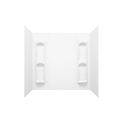 MAAX Utah 59 in. H X 31-3/4 in. W X 60-1/2 in. L White Bathtub Wall Surround