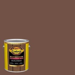 Cabot Heat-Reducing Solid Equestrian Brown Water-Based Acrylic Stain and Sealer 1 gal