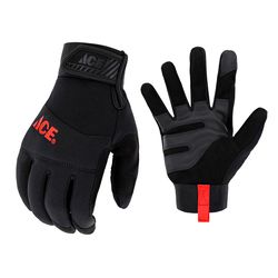 Ace M General Purpose Black Gloves