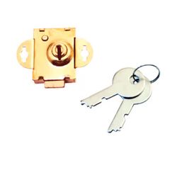 ATC Brass Plated Steel Counter Clockwise Mailbox Lock 2