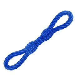 Boss Pet Infinity For Dog Blue TPR Double Fist Rope Tug Toy 1 pk