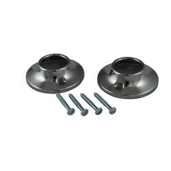 Plumb Pak Chrome Silver Steel Shower Rod Flange