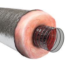 Imperial 25 ft. L X 5 in. D Silver Poly Duct