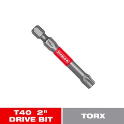 Diablo Torx #40 X 2 in. L Driver Bit Black Oxide 1 pk
