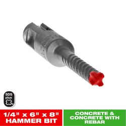 Diablo Rebar Demon 1/4 in. X 8 in. L Carbide Hammer Drill Bit SDS-Plus Shank 1 pk